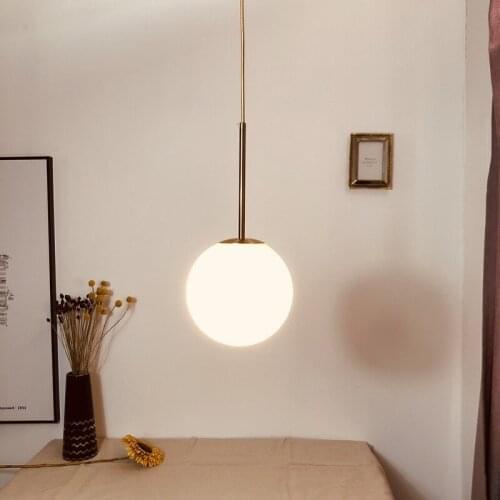 Modern hanging ceiling lamps glass ball restaurant Home Decoration E27 Light Fixture LED pendant lights pendant lights