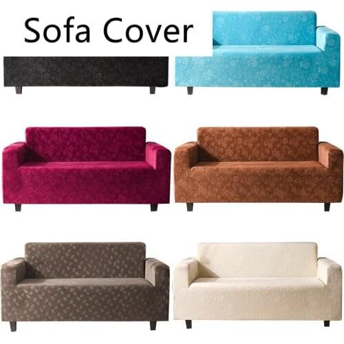 Thicken Crystal Velvet Fabric Sofa Cover Slip Resistant Slipcover Seat Couch Cover Sofa Towel for Living Room Decor Textiles Dec