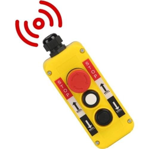 Waterproof Industrial Push Button Switch Emergency Stop for Electric Crane Hoist Pendant Control Station