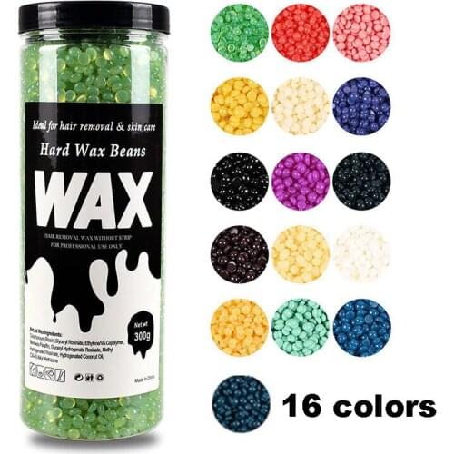 Waxing Hair Removing Solid Hard Wax 300g Hair Removal Wax Beans Waxing Spa Epilato Eyebrow Waxing Beans Flawless Hair Remover