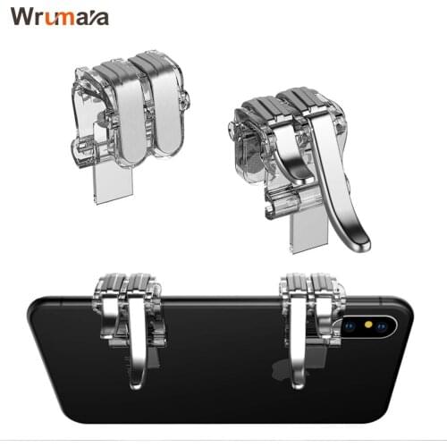 Wrumava Metal Game Trigger Mobile Button Smartphone Joystick Game L1 + R1 Shooter Controller PUBG / Survival Rule
