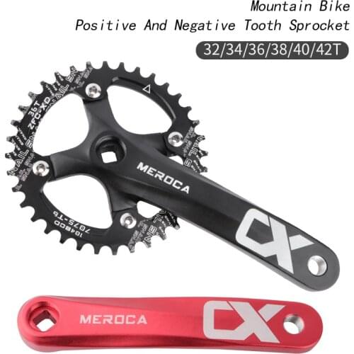Mountain Bike Sprocket Wheel 104BCD Square Hole Crank 8/9/10/11 Speed Positive and Negative Gear Modified Single Disc