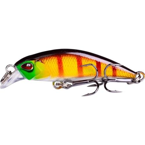 1PCS New Japan Sinking Ice Fishing Lure 54mm/Artificial Swim Minnow Wobblers for Pike Hard Bait Fishing Tackle CrankBait 5 Color