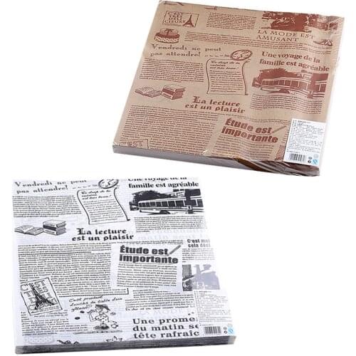 100Pcs Baking Parchment Paper Sheets Sandwich Packing Paper Perfect Food Wrappers For Baking Grilling Air Fryer Steaming Bread