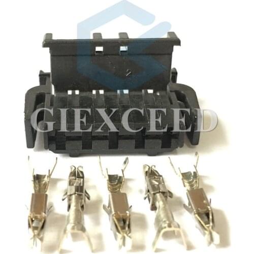 2 Sets Female 5 Pin 893971635 Auto Wire Connector Electrical Socket With Terminals For VW