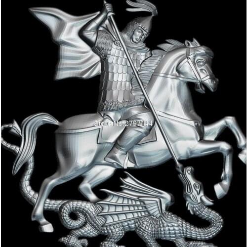 Sf_Gheorghe_V2 3d model for cnc STL format Religion 3d Relief Model STL Router 3 axis Engraver ArtCam