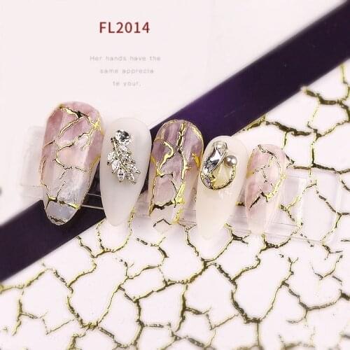 3D New Acrylic Engraved Nail Sticker Gold Flower Pattern Water Decals Empaistic Nail Water Slide Decals Professionals Nails Art