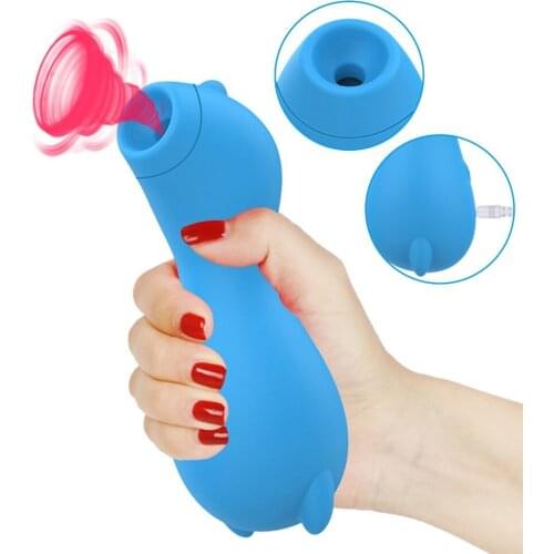 7 Speeds Nipple Sucking Vibrator Silicone Oral Sex Clitoris Sucker Stimulator Vibrating Sex Toys for Women Female Masturbator