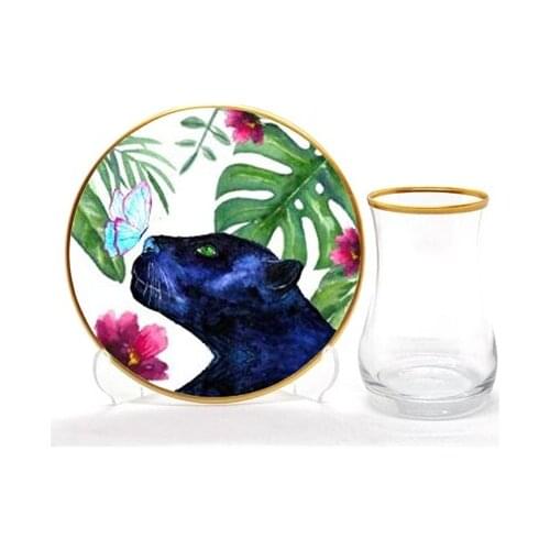 Drop Tea Set 12 pieces Panther