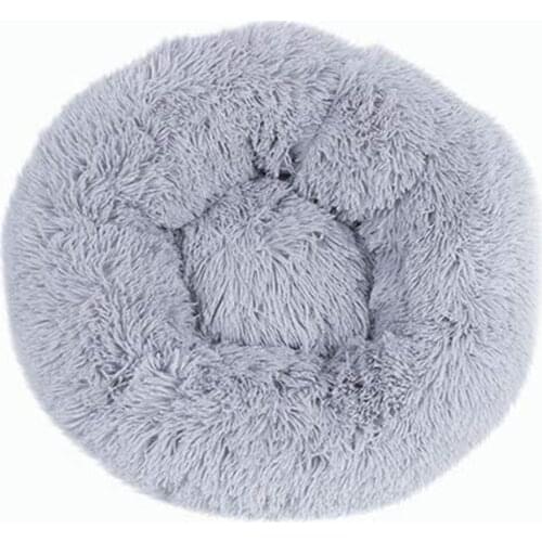 Pet Nest Bed Cats And Dogs Round Plush Material Winter Practical Pet Mats Suitable For Small And Medium Pets