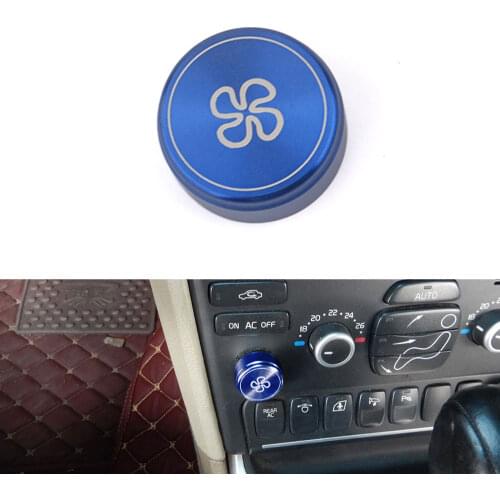 Air Conditioning Fan Button Audio Stereo Volume Control Knob Ring Cover For Volvo XC90 S80 2002-2014/S80 1998-2006 V70 2000-2007