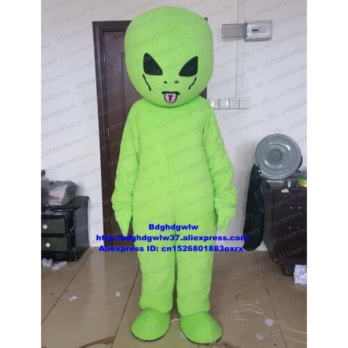 Green Alien Extra-terrestrial Intelligent Beings Saucer Man Saucerman Mascot Costume Adult Fancy High-end Athletics Meet zx1240