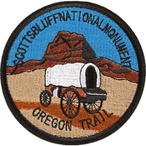 Custom Embroidered Round Patch for promotional giveaway gifts Motorcycle Biker Vest Patch Made In China factory direct