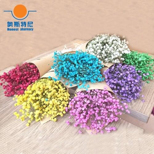 Dried natural flower bouquets natural baby breath flower bouquets&baby breath flower Bunches&dried babysbreath bouquests bunches