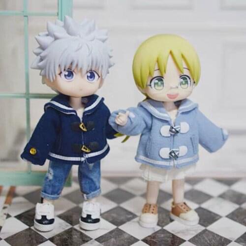 OB11 is suitable for 1/12 size stylish button-up coats navy coats and mens and womens shades of grey and blue khaki