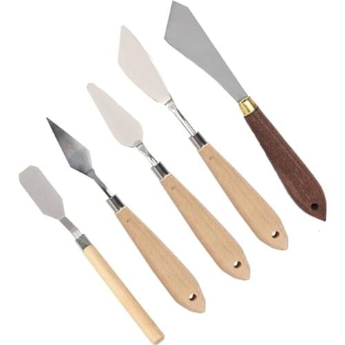 Palette Oil Mix Pigment Student Art Drawer watercolor Draw Paint Tool Texture Artist Scrape Scraper Knife Spatula Painter