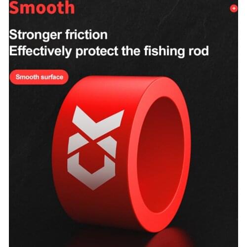 Anti-skid Ring Fishing Rod Fishing Rod Finger Ring Fishing Gear Fishing Tools New Luminous Silicone Rod Stop Ring Fishing Rod
