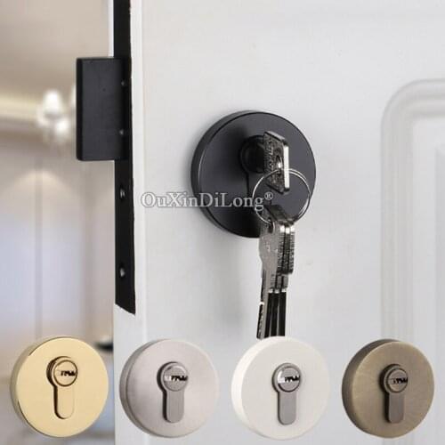 Luxury European American Silent Door Lock Set Interior Living Room Bedroom Bathroom Backdrop Invisible Hidden Door Lock
