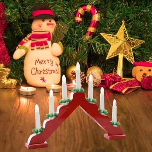 Christmas candle arch lamp European bridge lamp battery box luminous candle lamp decoration creative Christmas decoration