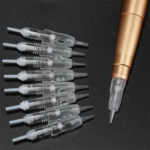 Tattoo Needles Tubes Disposable Safe Sterile Cartridge Liner Shader Makeup Eyebrow Professional Tattoo Pen PMU Machine Supplies