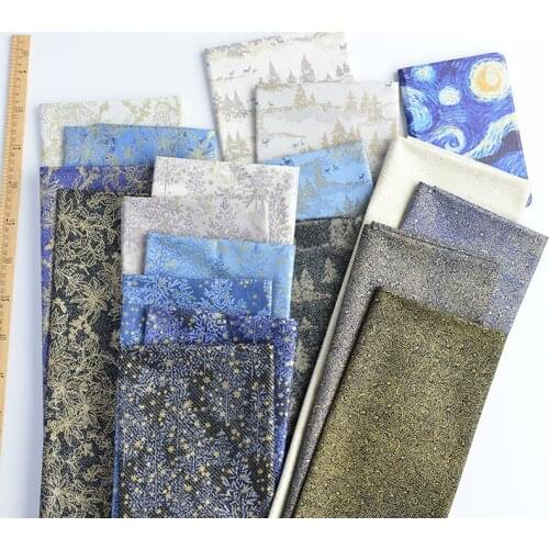 Cloth plant bag cloth book clothes cotton diy handmade flower patchwork bronzing sprinkled sequined cotton fabric