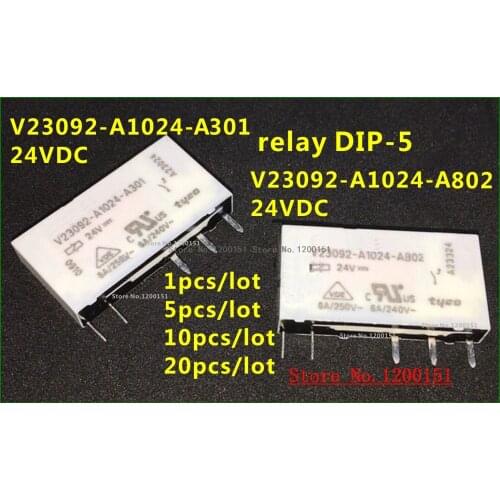 V23092-A1024-A301 V23092-A1024-A802 24VDC relay DIP-5
