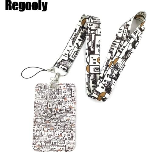 Vintage House Key lanyard Car KeyChain ID Card Pass Gym Mobile Phone Badge Kids Key Ring Holder Jewelry Decorations