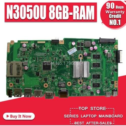 X540SA Motherboard For Asus X540S X540SA laptop Motherboard X540SA Mainboard X540SA Motherboard test 100% ok N3050 8GB RAM