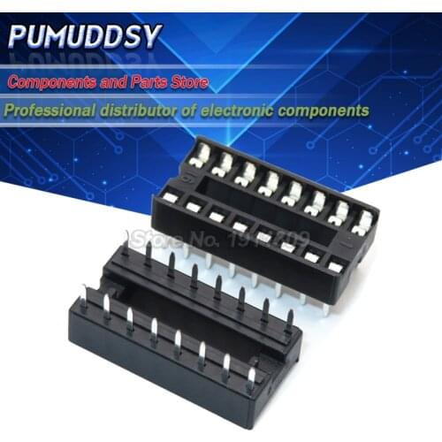 10PCS 16pin pins pin DIP DIP16 IC Sockets Adaptor Solder Type Socket