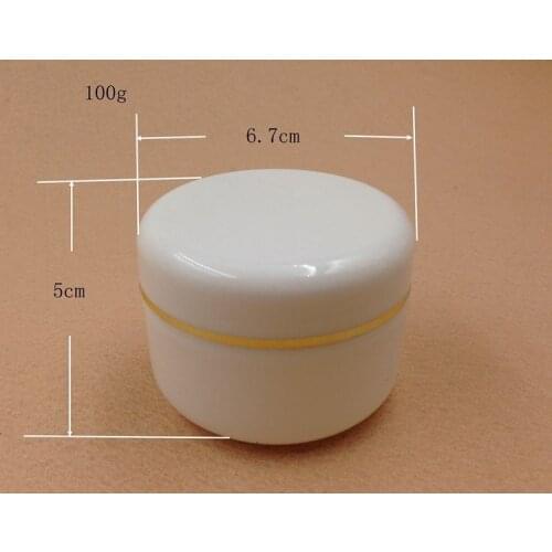 20pcs/lot,100G Cream Jar,Double Layer Plastic Makeup Sub-bottling,Empty Cosmetic Container Case,Sample Mask Canister,Lotion Cans