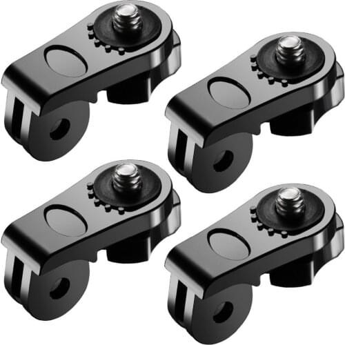 4XUniversal Conversion Adapter 1/4" Inch Mini Tripod Screw Mount for GoPro Accessories for Sony Olympus and Other Action Cameras