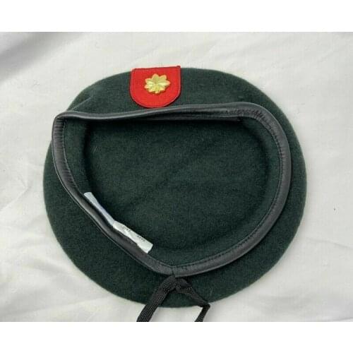 US Army 7th Special Forces Group Blackish Green Beret Army Major Insignia Military Hat Military Store