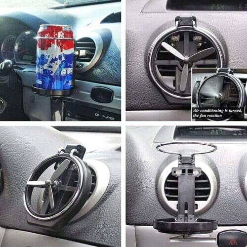 1Pc Car Drink Holder Wind Air A/C Outlet Truck Folding Cup Bracket For Water Drink Bottle Portable Holder Car styling Accessorie