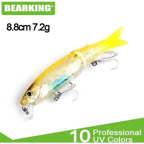 Bearking 8.8cm 7.2g swimbait New 1PC New Arrival Hot Sale Minnow Hard Fishing Lure hot Fishing Tackle Artificial Lures Bait