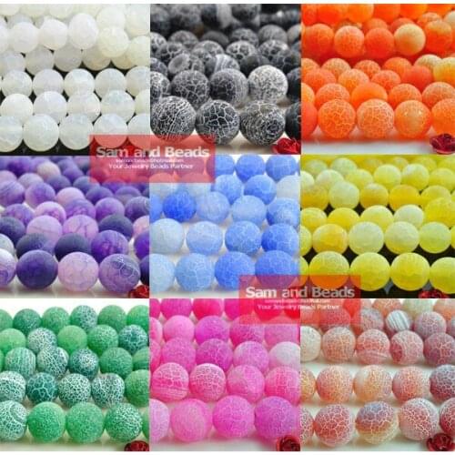 Free Shipping Nature Frost Stone Dream Fire Dragon Veins Agata Beads 4 6 8 10mm Pick Size VAB02