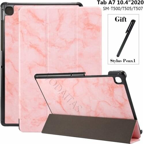 Case for Samsung Galaxy Tab A7 10.4 SM-T500/T505 Tablet Adjustable Folding Stand Cover for Samsung Galaxy Tab A7 10.4 2020 Case
