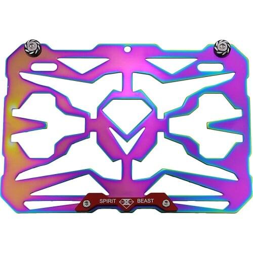 Motorcycle License Plate Frame Holder Stainless Steel Plated Multicolor For Yamaha Scooter Rsz Jog Force Bws Cygnus Dirt Bike