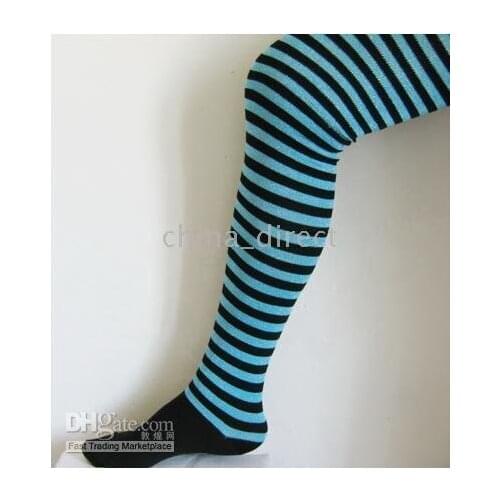 Factorys sale solid striped Thigh Knee Socks Knee High Stockings 102pairs/lot