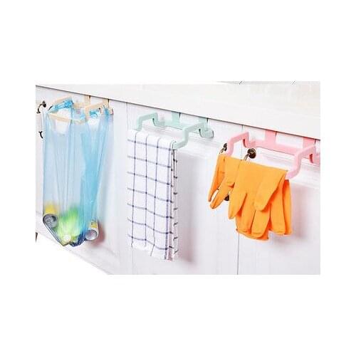 Creative Mini Portable Plastic Bracket Decoration Garbage Trash Bag Can Rack Holder Kitchen Special Tools Home Storage