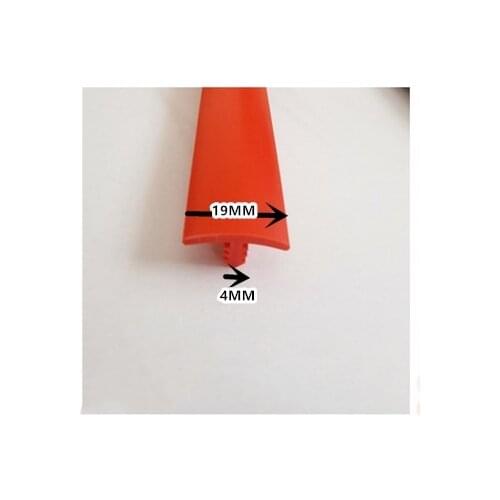 T Strip Edge Banding Wood Panel Edge Encloser Shield 19mm x 4mm 945mm Red odd