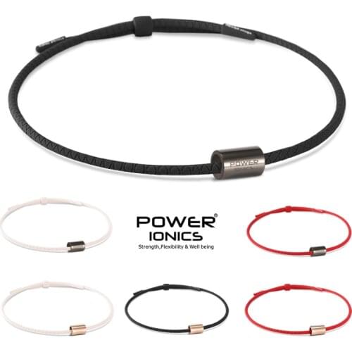 NewPower Ionics 3000 Anions Healthy Fashion Women Men Sports Titanium Bio Silicone Necklace Pendant Free Engrave Gifts