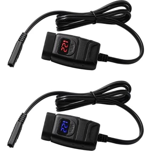 12V SAE To USB Adapter with Voltmeter ON OFF Switch Motorcycle Quick Disconnect Plug with Waterproof Dual QC3.0 USB Fast LX0B