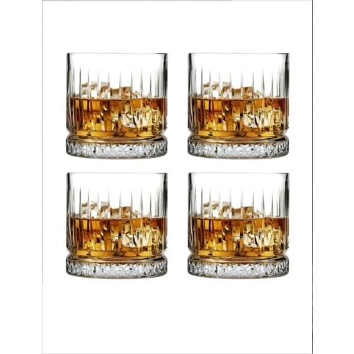 Whisky Cup And Soft Drink Coasters 4 Pcs Campaign Quality Gift Home Kitchen, Special Glass Luxury Crystal