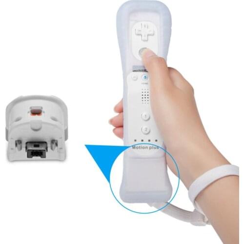 Remote Controller Sensor Accuracy Game Motion Plus Precision Enhance Gamepad Adapter And Silicone Sleeve For Nintendo Wii