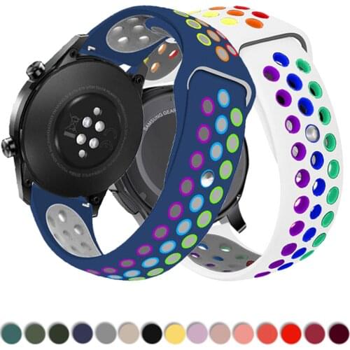 20mm 22mm band for Samsung Active 2 40mm/44mm strap Galaxy watch 3 41mm Gear s3 46mm/42mm correa bracelet Huawei watch GT2 strap