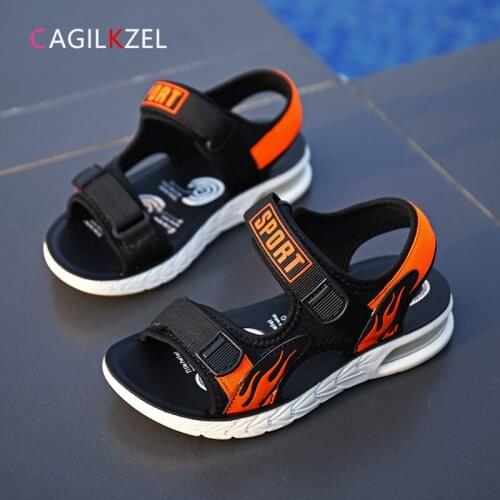 New Summer Boys Sandals Kid Sandals Children Shoes Cut-outs Rubber School Shoes Breathable Open Toe Casual Boy Sandal Enfant