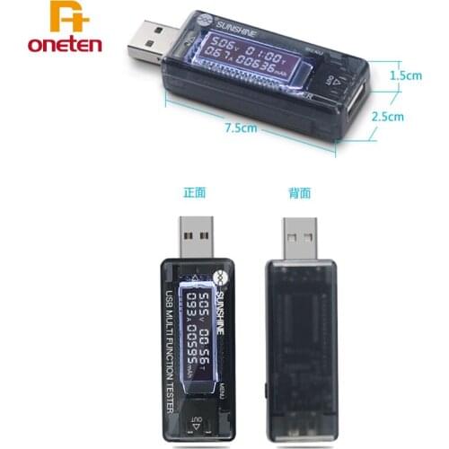 Sunshine S302 USB Tester Charger Current Voltage Charging Detector Mobile Power Current Voltmeter Ammeter Voltage Detector