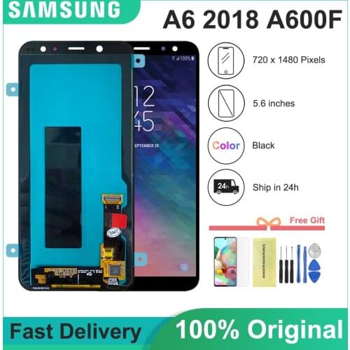 Original For SAMSUNG Galaxy A6 2018 A600 LCD A600F A600FN A600G/DS LCD Display Module + Touch Screen Digitizer Sensor Assembly