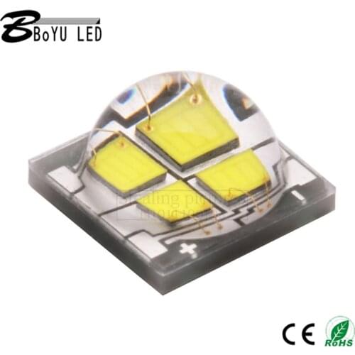 10pcs High-power 5050 white light lamp beads Four-in-one highlight LED lamp beads Flashlight LED SMD lamp beads