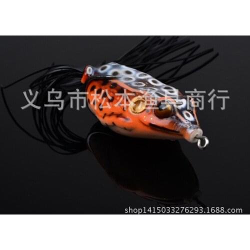 100pcs/lot 2.2" 5.5cm Classic Lure frog Fishing Bait lures Swimbait 0.44OZ 12.56g bait dw-1289a5 blackfish Lure